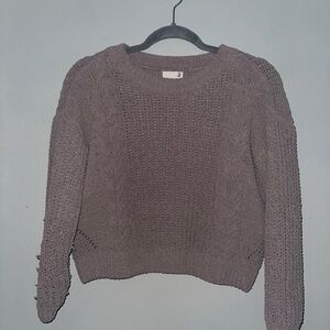 🌸 Cozy Cable Knit Cropped Sweater | SO® from Kohl’s | Juniors XS 🌸